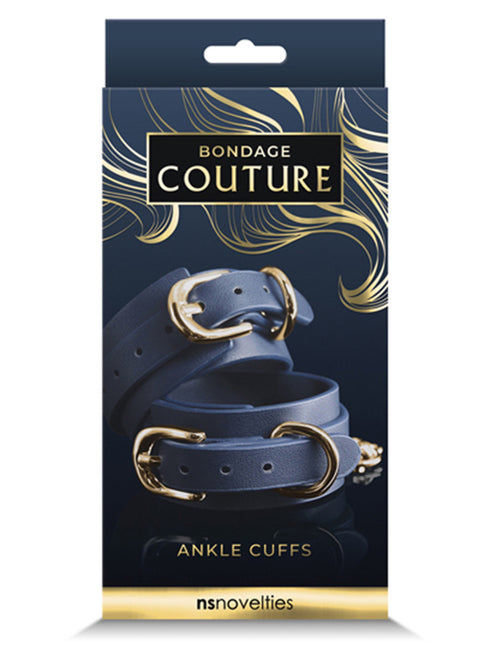 BONDAGE COUTURE ANKLE CUFF BLUE
